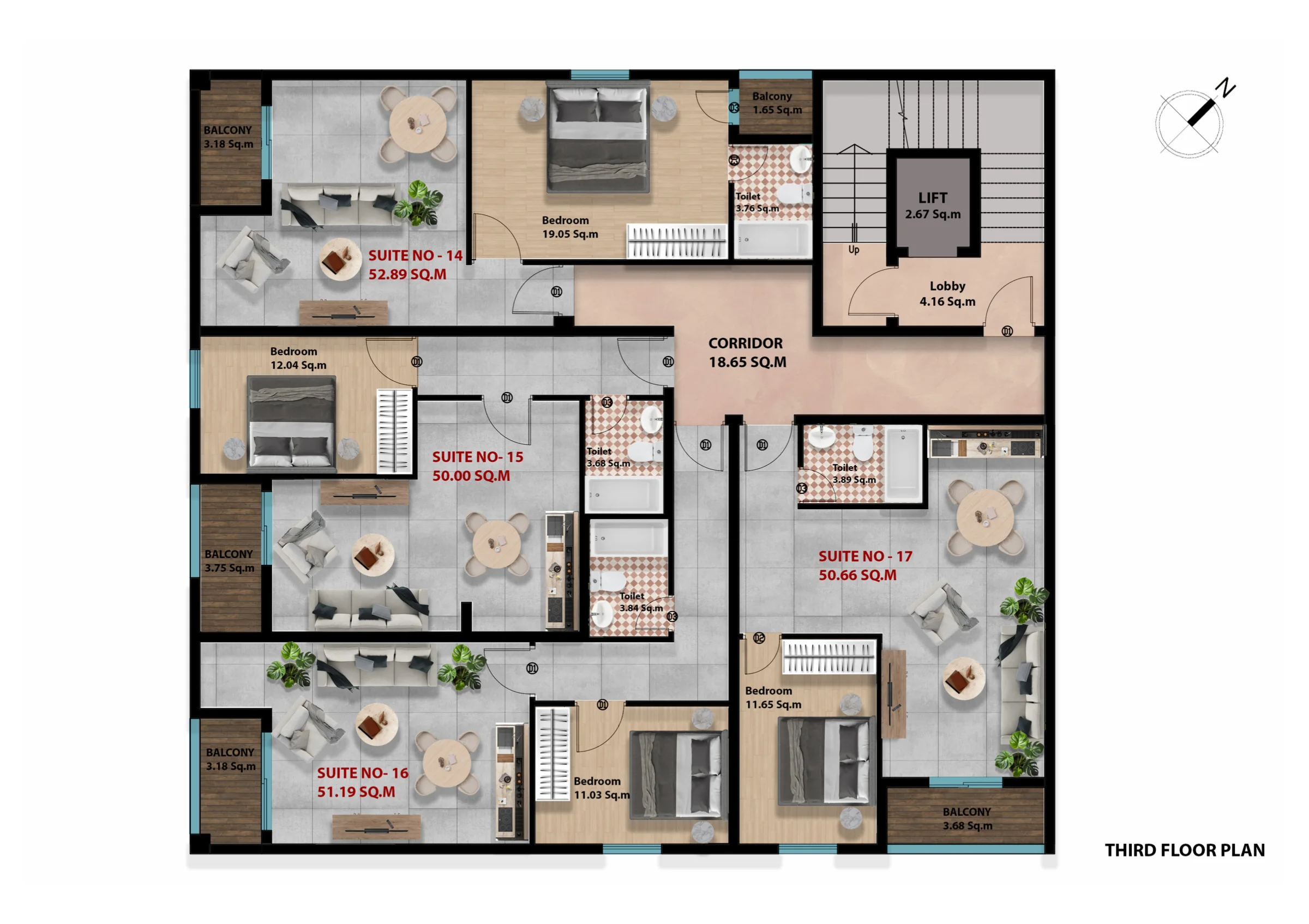 Third floor · 5/5
