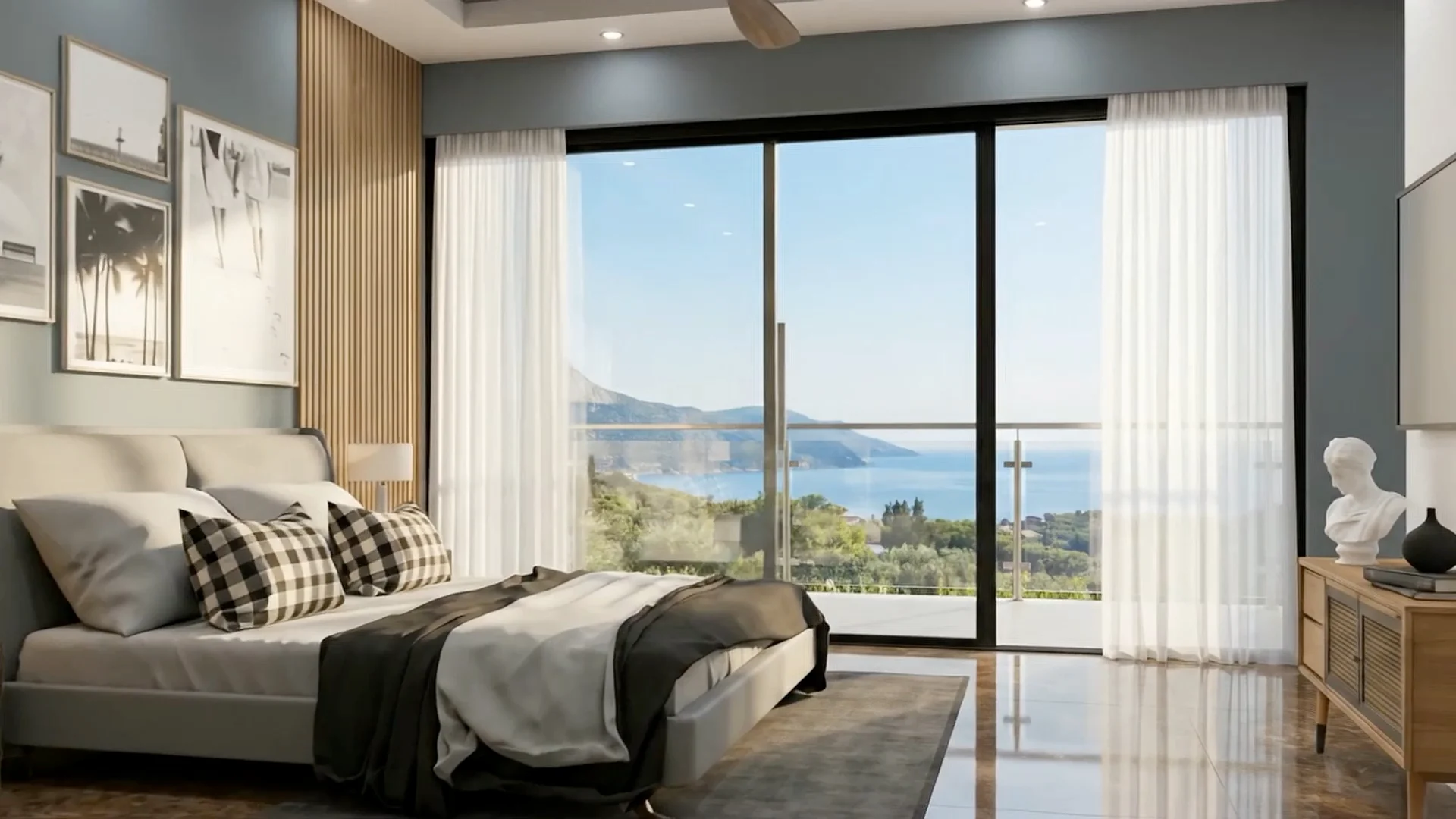 Ocean Crest, sea-view bedroom